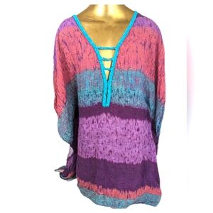 VIX Paula Hermanny Resort Wear Chic Cover Up Top Size Mediumt